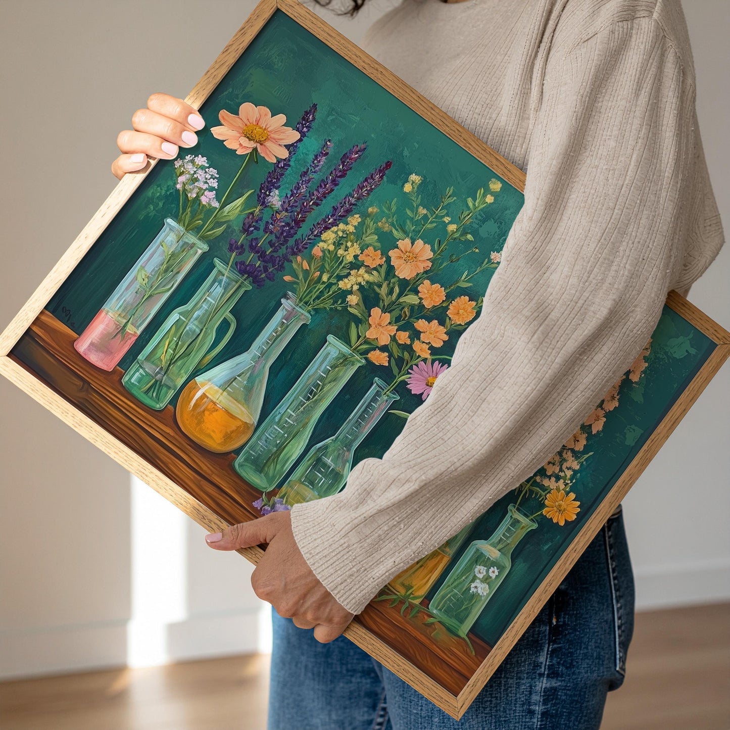 Flasks, Test Tubes & Wildflowers