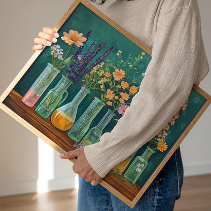 Flasks, Test Tubes & Wildflowers