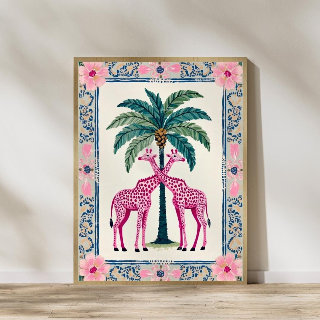 Set of 2 Art Prints Tropical Luxury Art