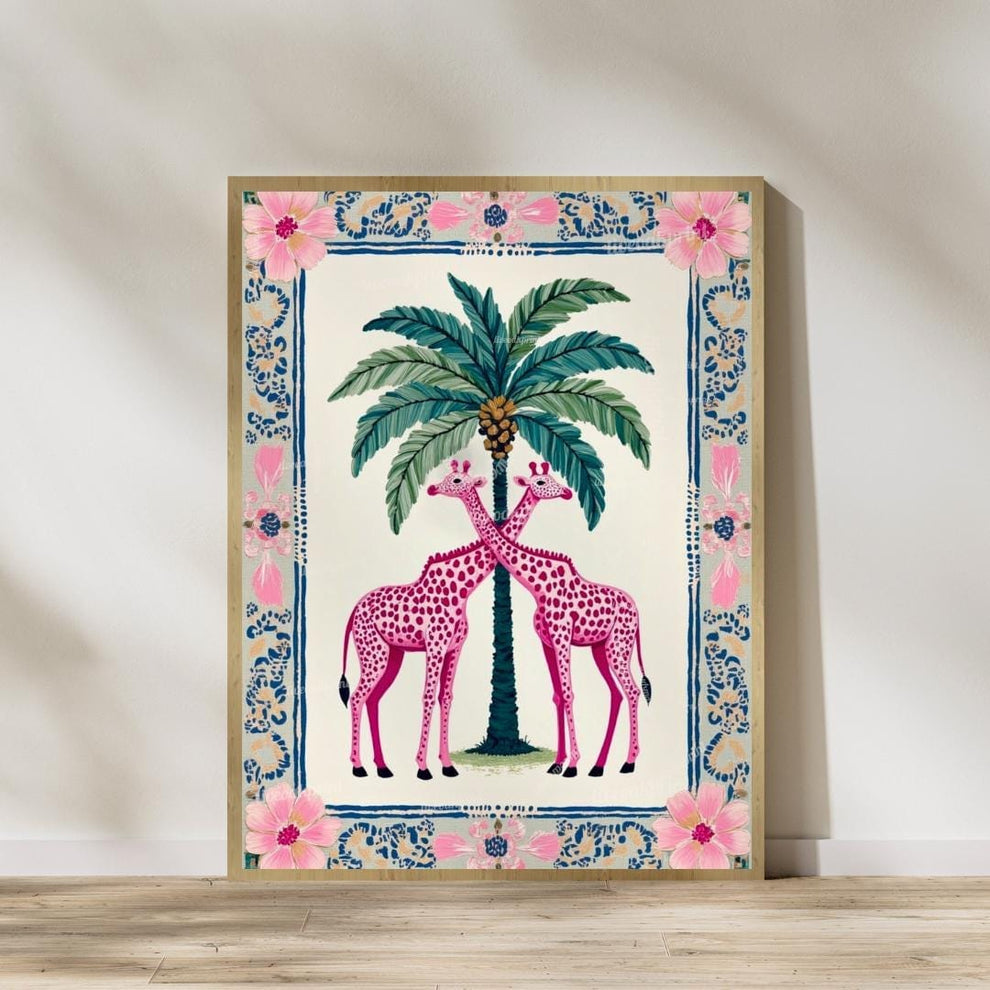 Set of 2 Art Prints Tropical Luxury Art