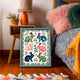 Rabbit Art Print – Playful Maximalist Home Decor
