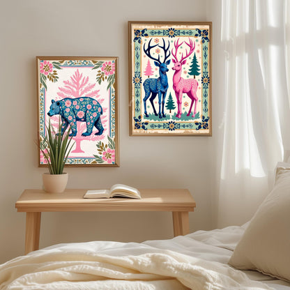 Reindeer Holiday Wall Art