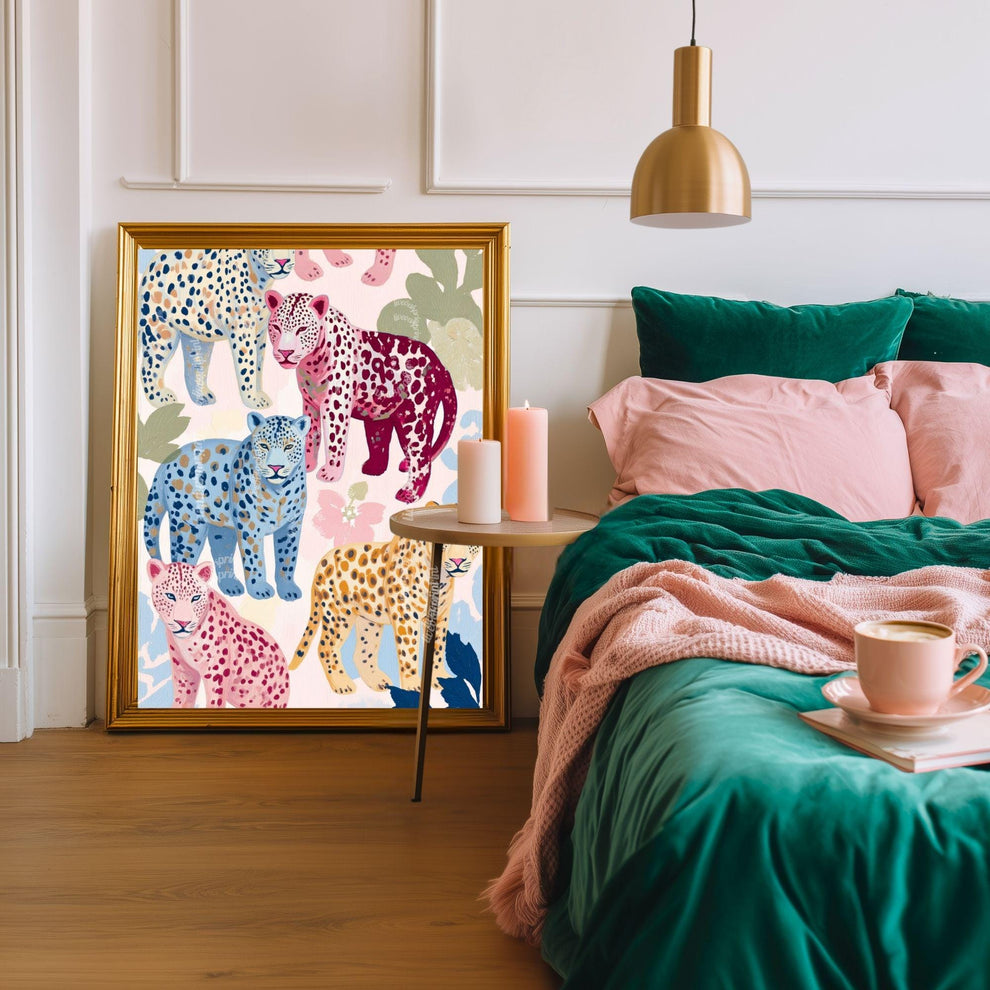 Colorful Cheetah Art Print