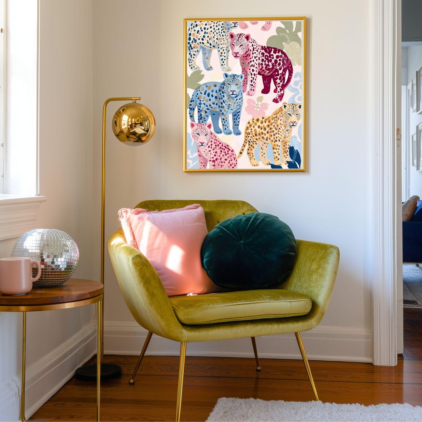 Colorful Cheetah Art Print