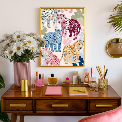 Colorful Cheetah Art Print