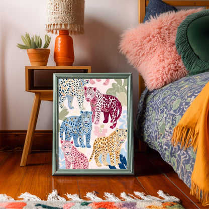 Colorful Cheetah Art Print