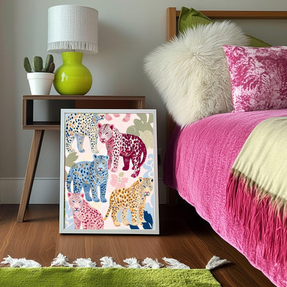 Colorful Cheetah Art Print