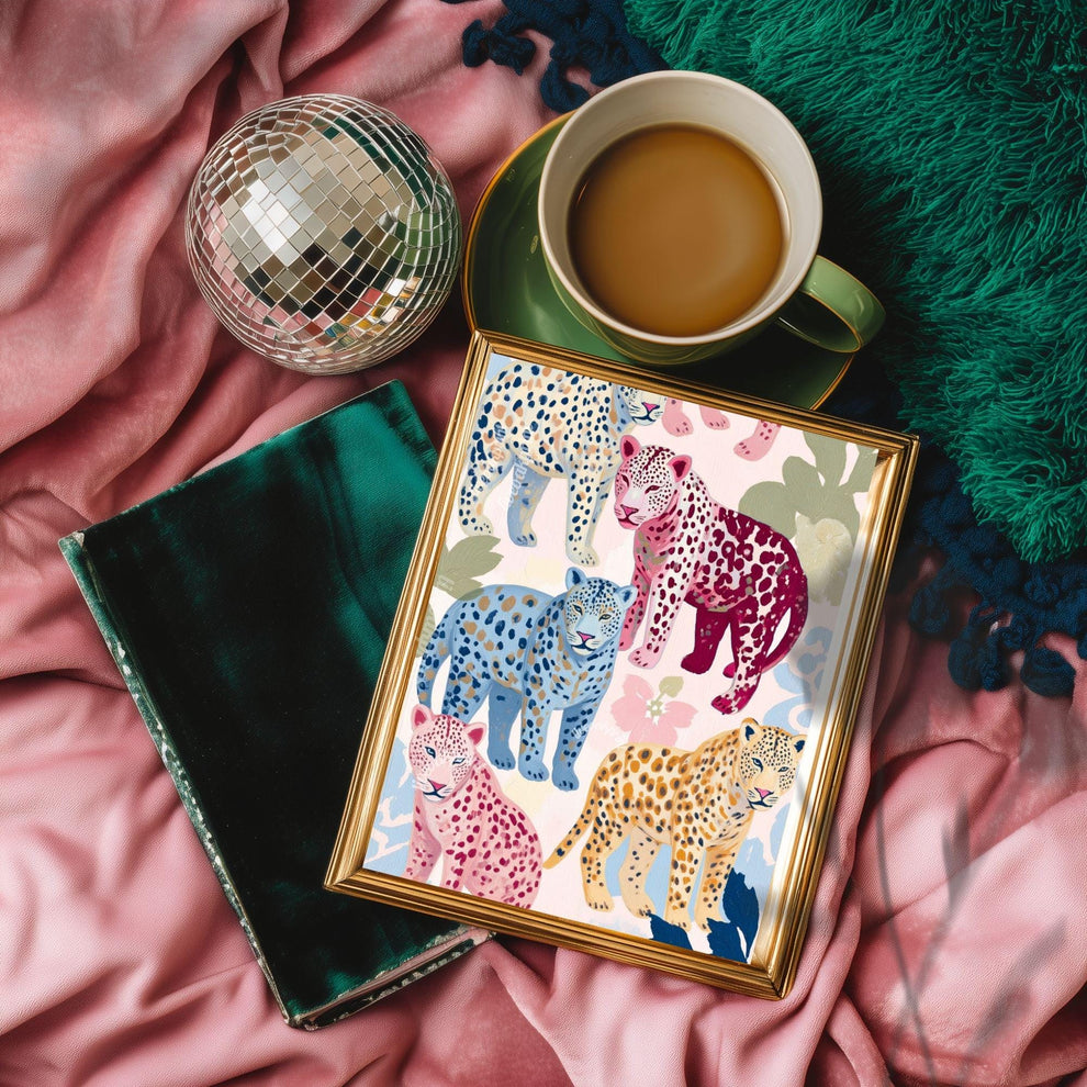 Colorful Cheetah Art Print