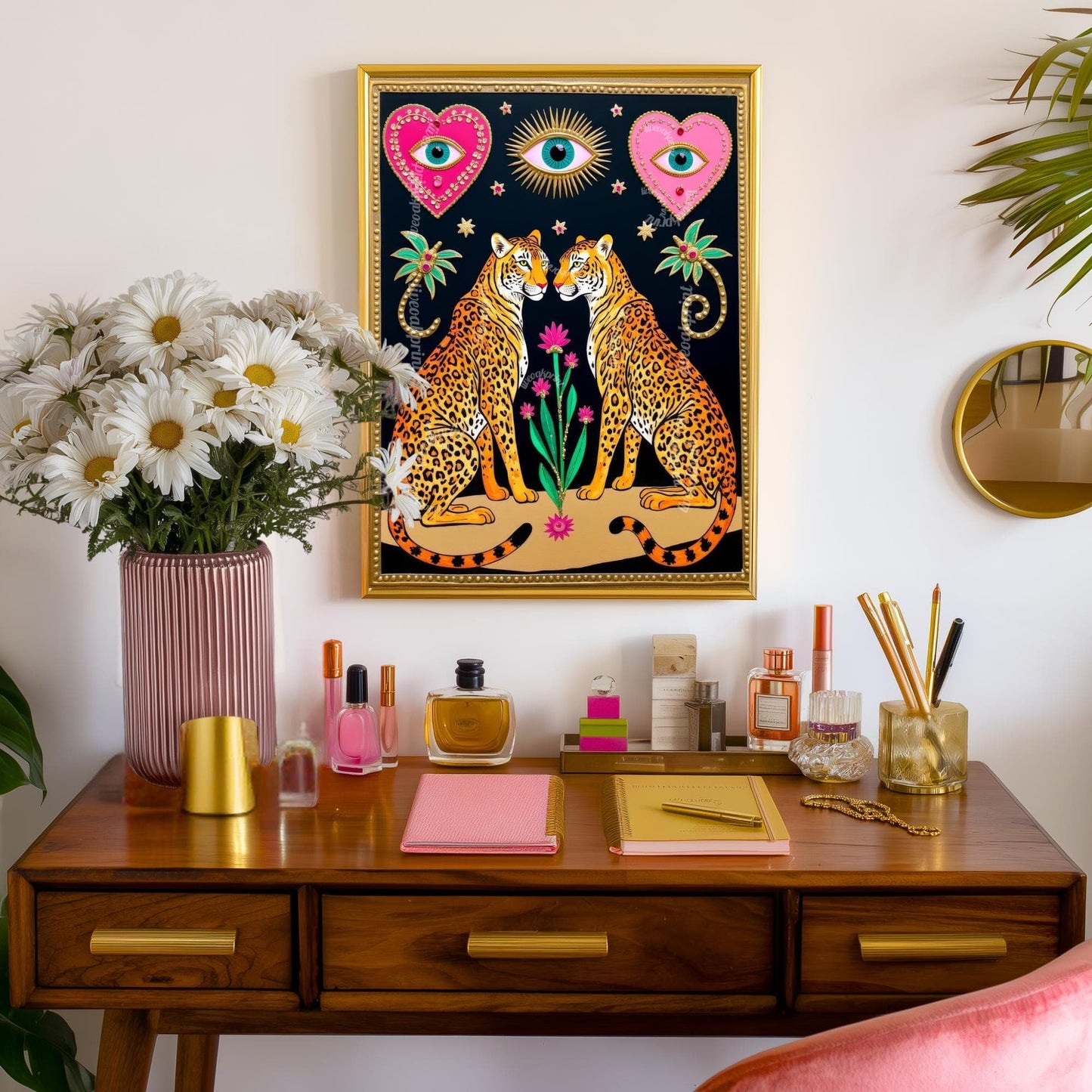 Magic Leopard Art Print