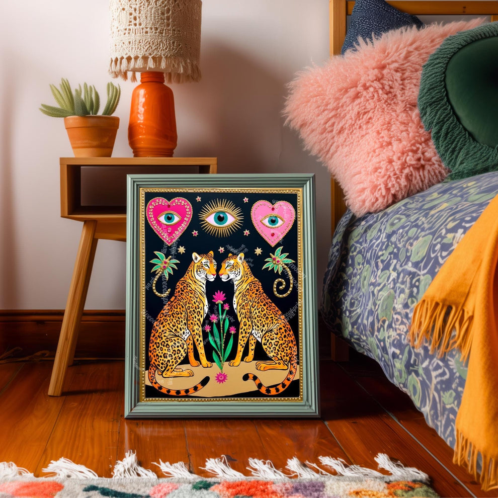 Magic Leopard Art Print