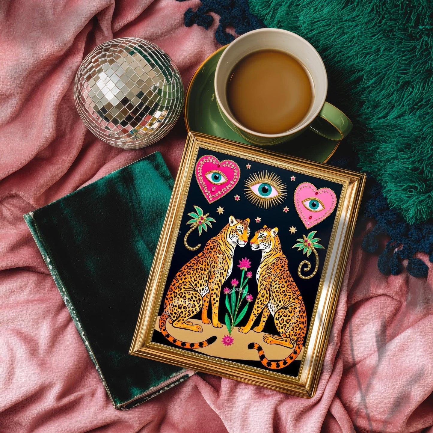 Magic Leopard Art Print