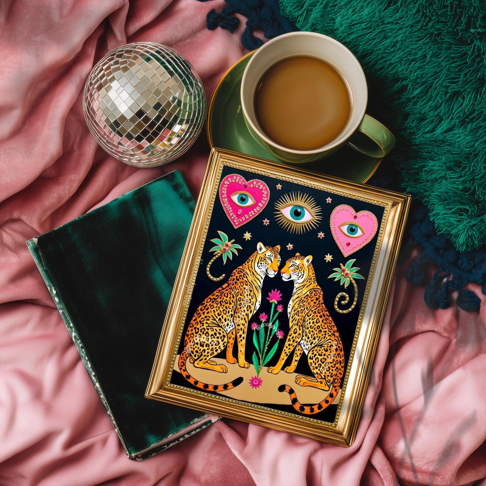 Magic Leopard Art Print