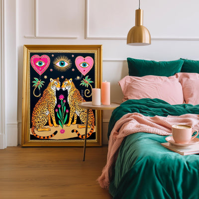 Magic Leopard Art Print