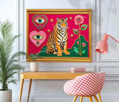 Mystical Tiger Art Print