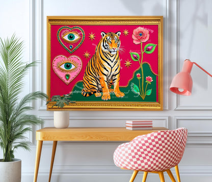 Mystical Tiger Art Print
