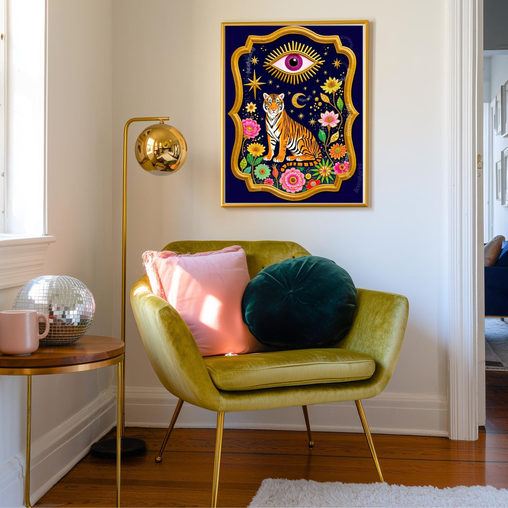 Mystical Tiger Art Print