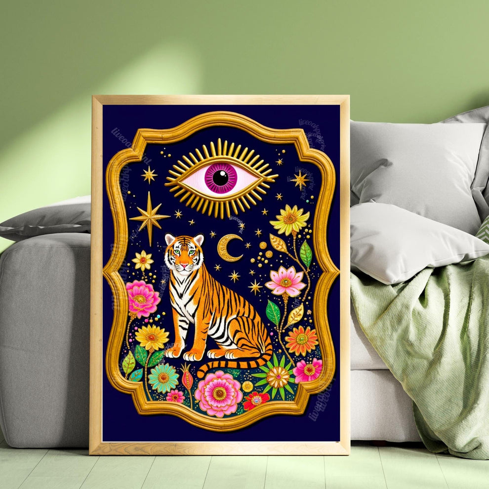 Mystical Tiger Art Print