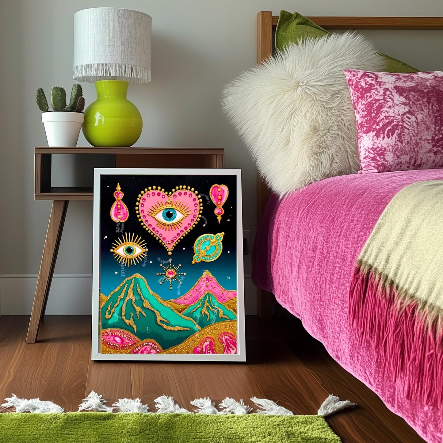 Psychedelic Mountains Wall Art