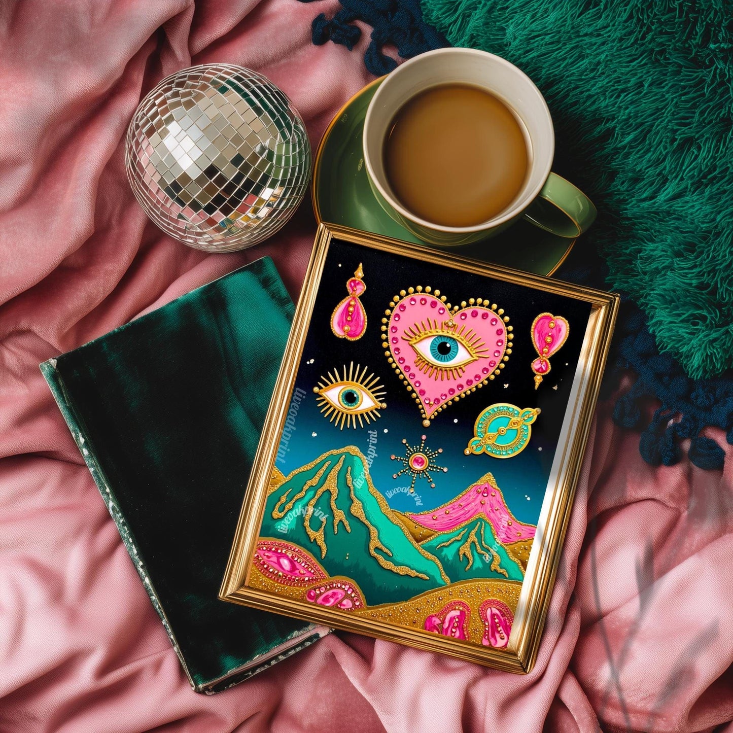 Psychedelic Mountains Wall Art