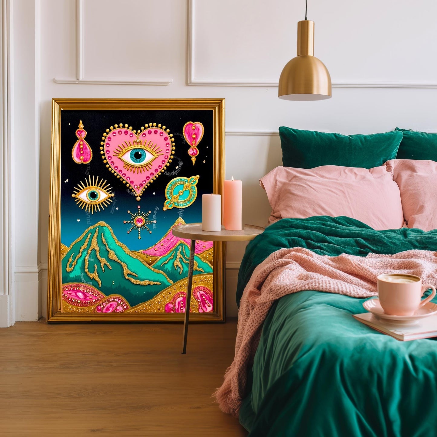 Psychedelic Mountains Wall Art