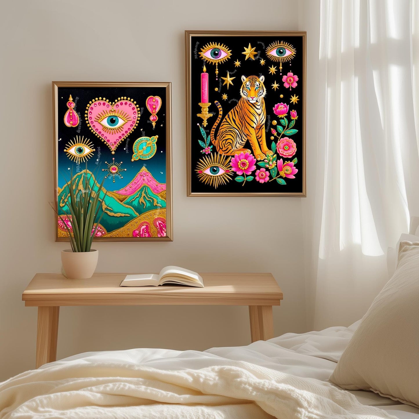 Surreal Tiger Art Print