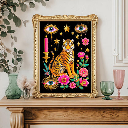 Surreal Tiger Art Print