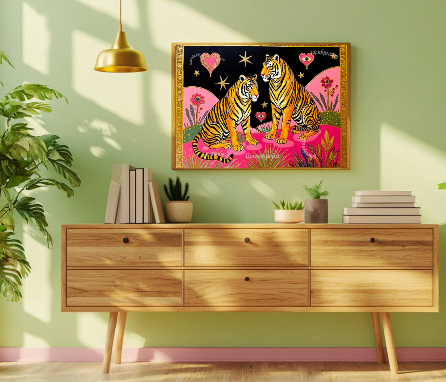 Surreal Tiger Art Print