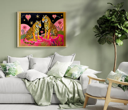 Surreal Tiger Art Print