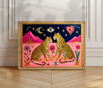 Sacred Leopard Art Print