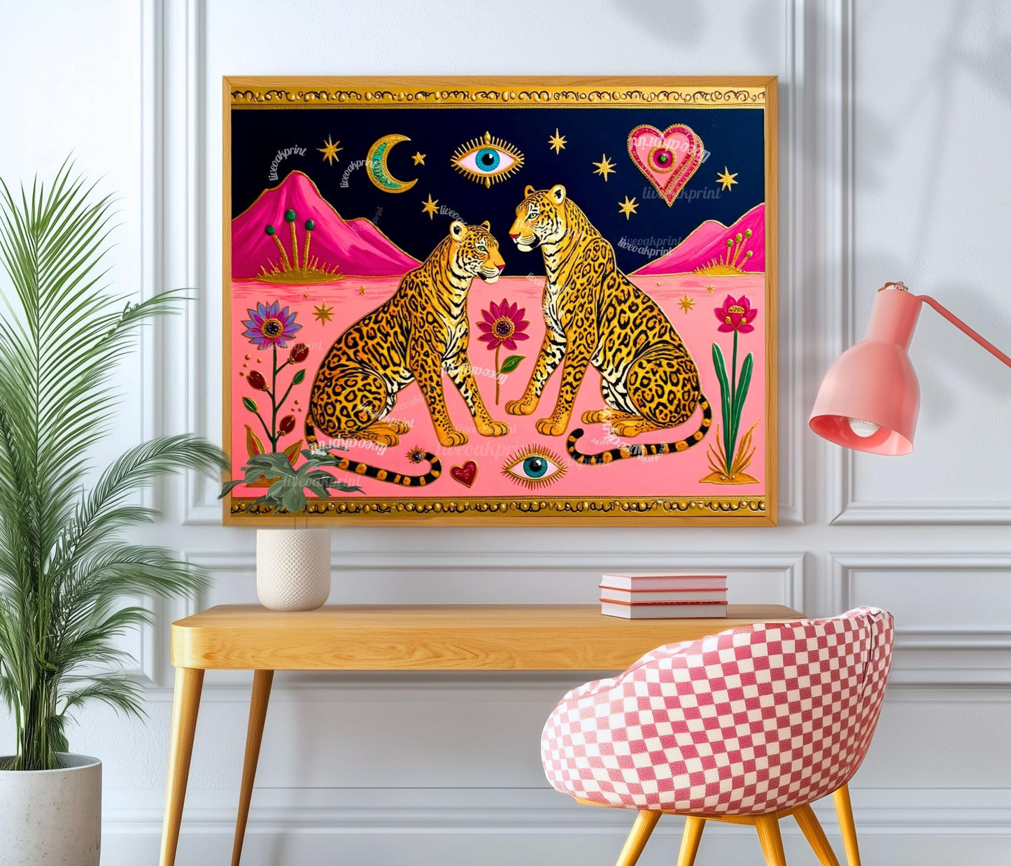 Sacred Leopard Art Print