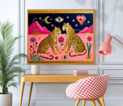 Sacred Leopard Art Print