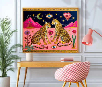 Sacred Leopard Art Print
