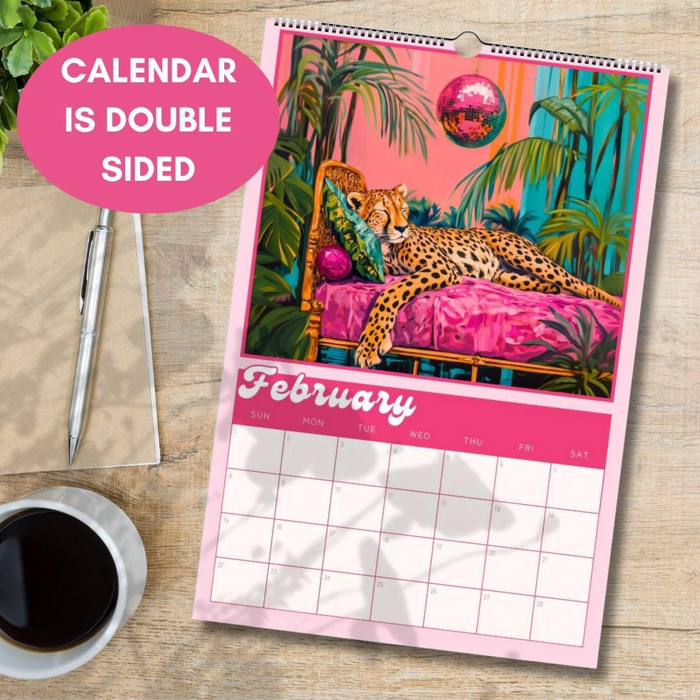 2026 Wall Calendar: Dopamine Decor - Funky Colorful Wall Calendar - Gift Idea for Friend, Mom, or Sister