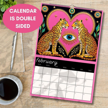Surreal 2026 Wall Calendar: Sacred Hearts and Golden Eyes
