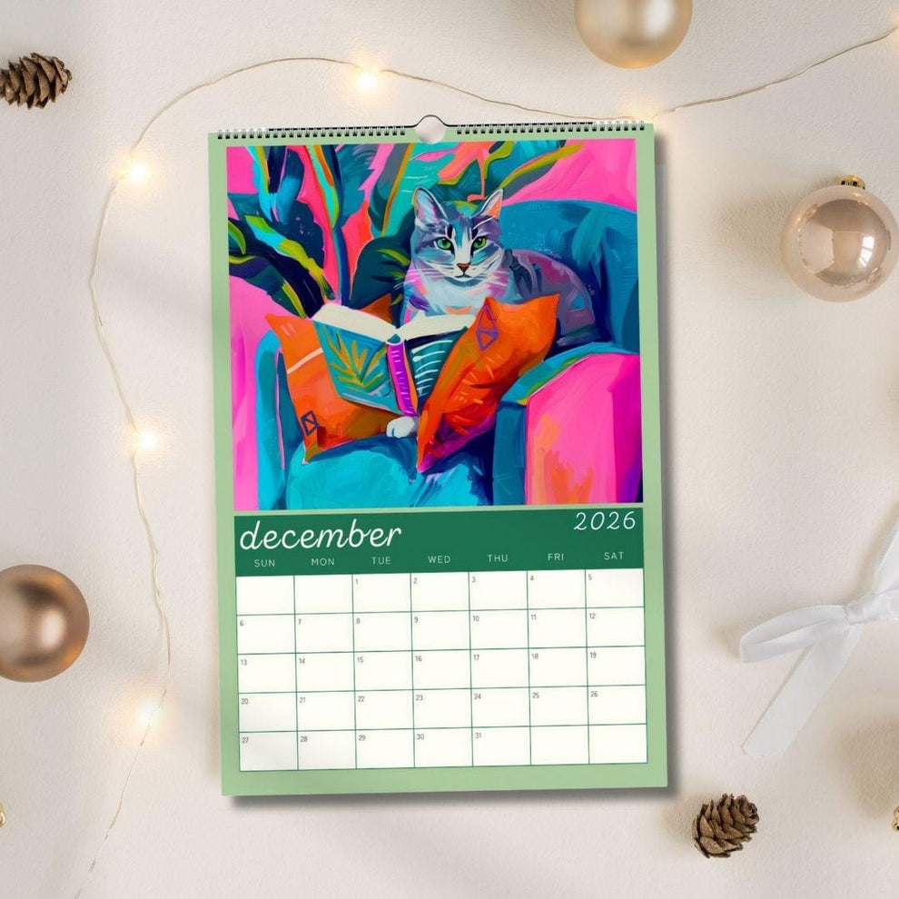 2026 Cat Calendar: Cozy Cats – Cat Lover Gift, Cute Cat Calendar, Cozy Home Décor for Cat Moms & Pet Lovers