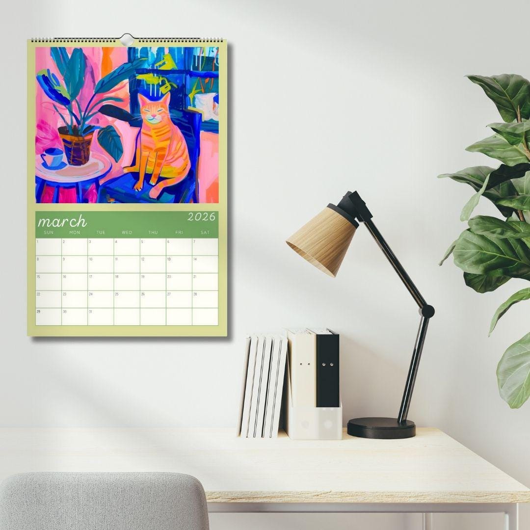 2026 Cat Calendar: Cozy Cats – Cat Lover Gift, Cute Cat Calendar, Cozy Home Décor for Cat Moms & Pet Lovers