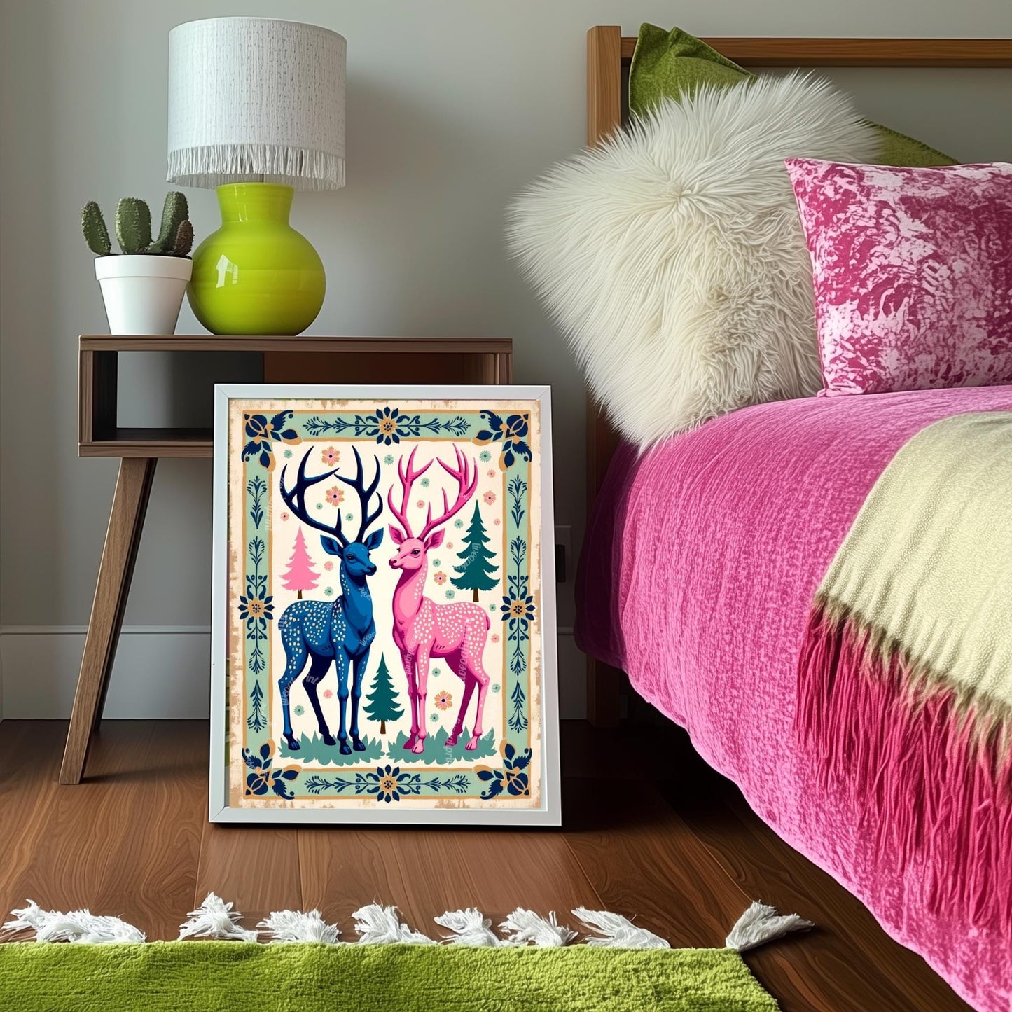 Reindeer Holiday Wall Art