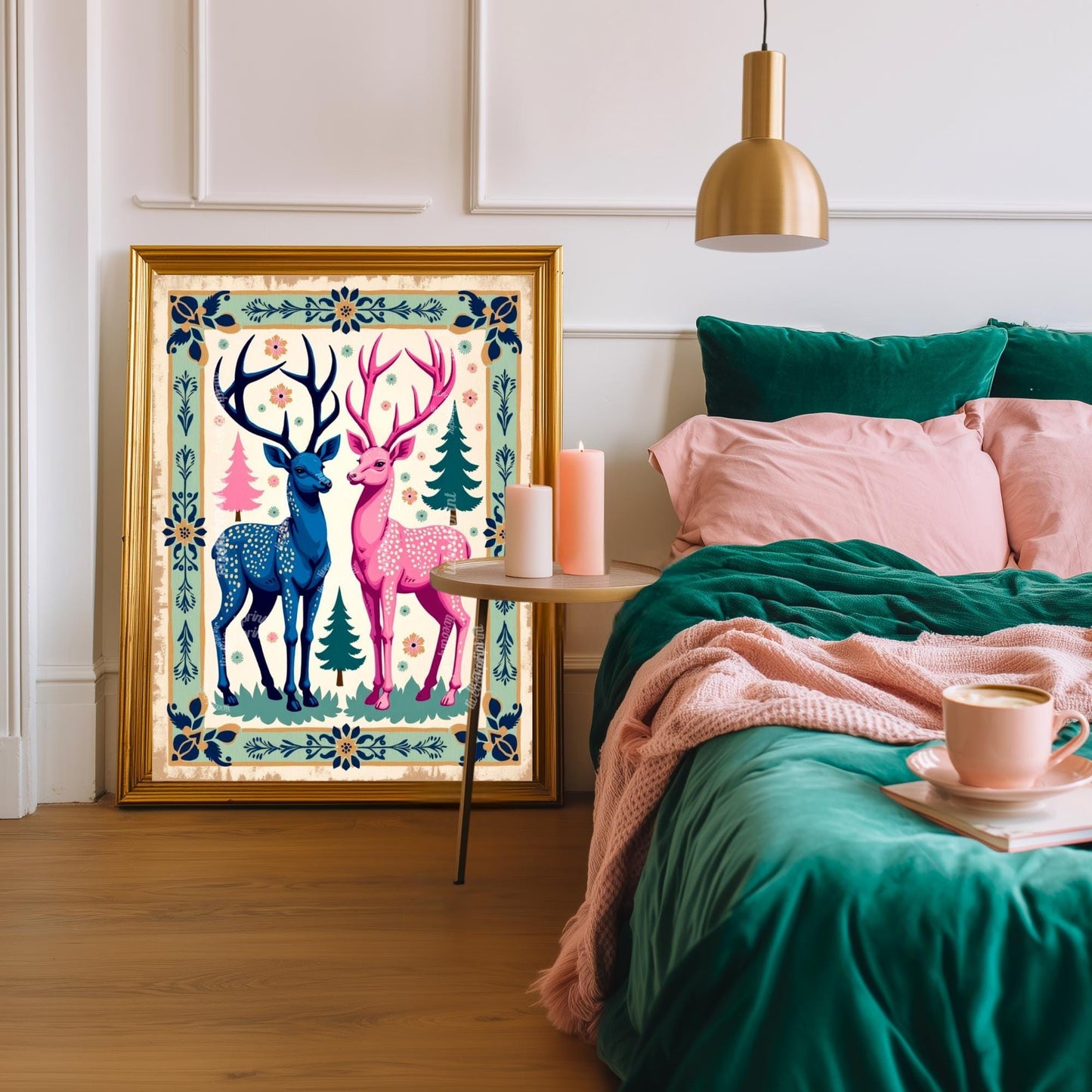 Reindeer Holiday Wall Art