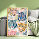 Funky Pastel Cheetah Wall Decor