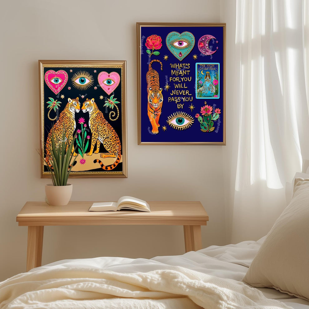 Magic Leopard Art Print