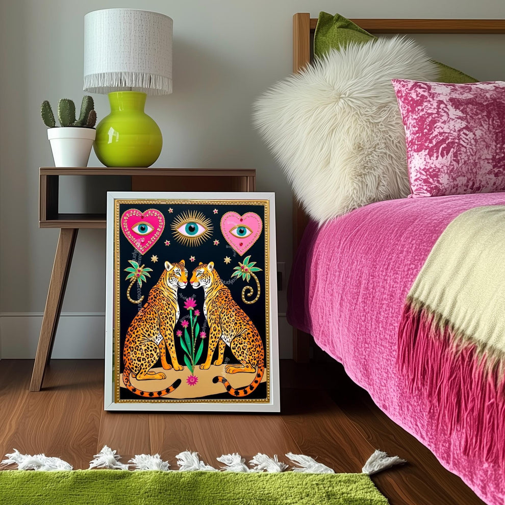 Magic Leopard Art Print