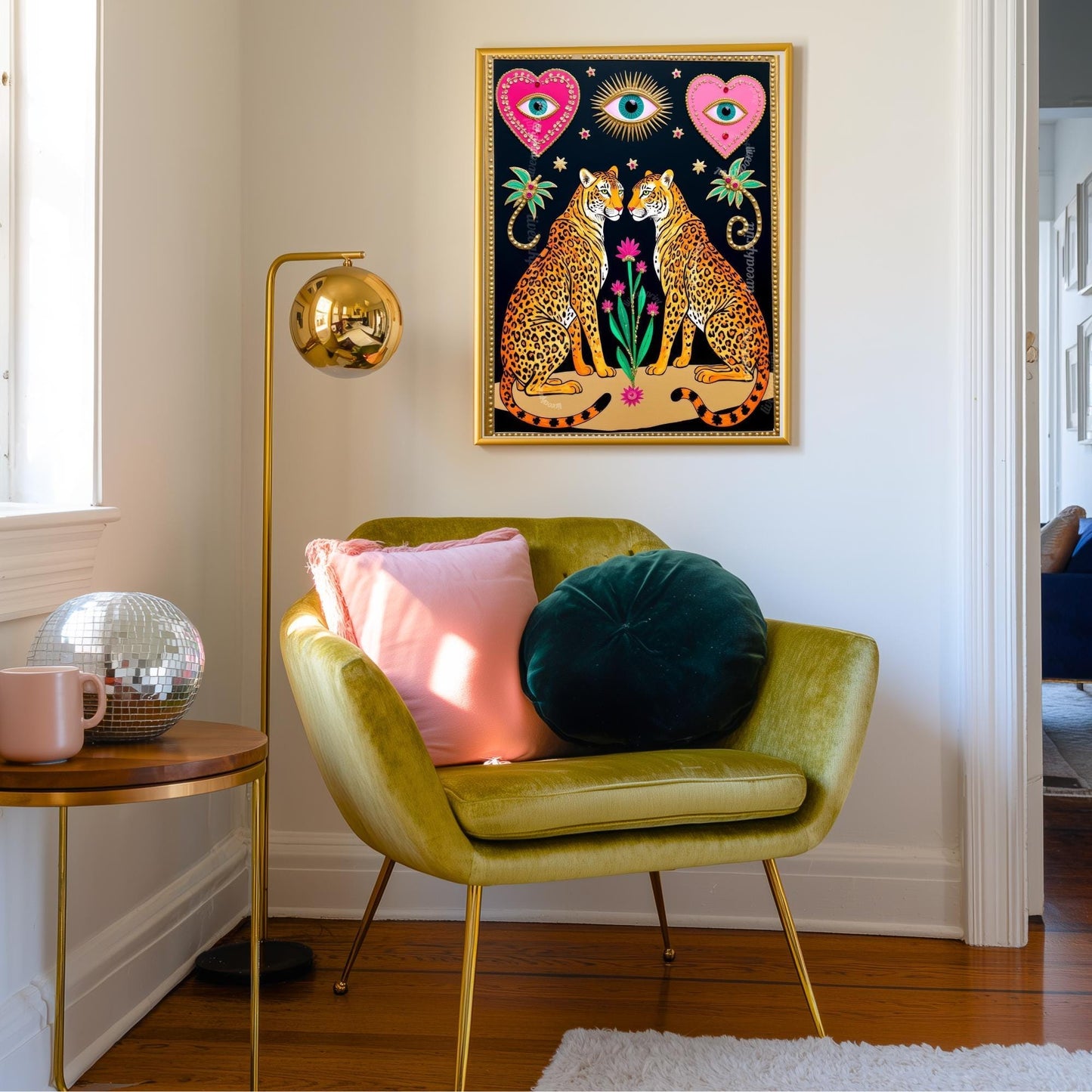 Magic Leopard Art Print