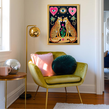 Magic Leopard Art Print