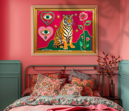 Mystical Tiger Art Print