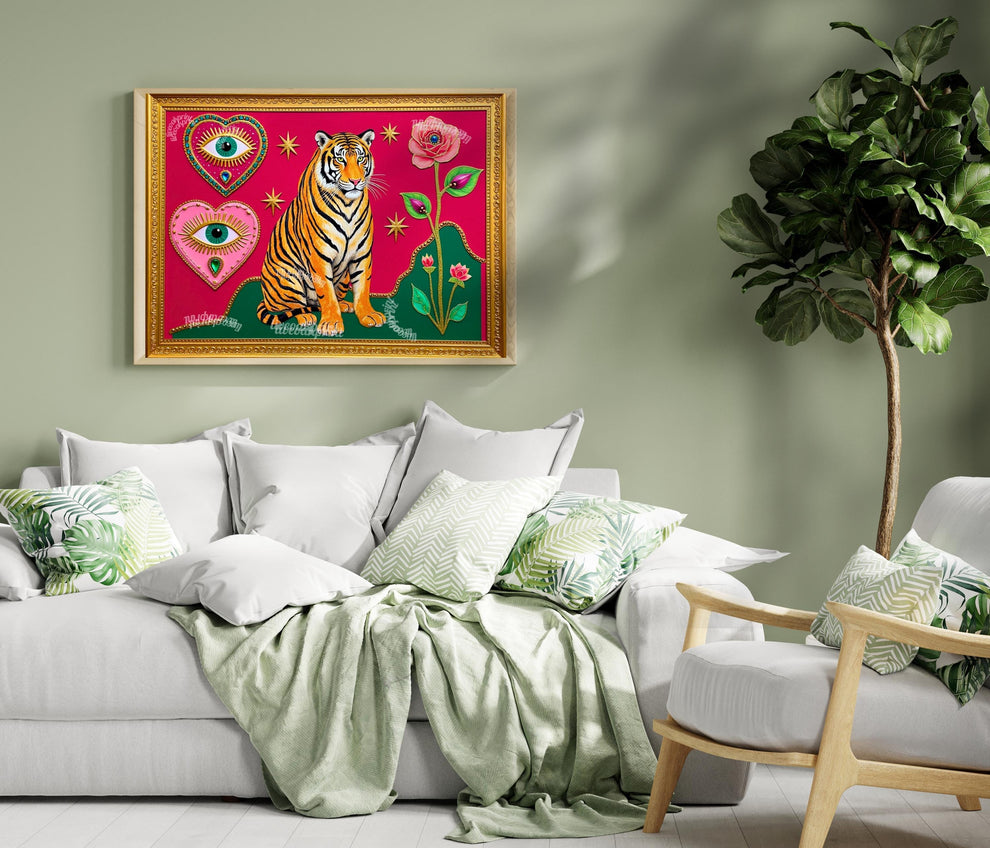 Mystical Tiger Art Print