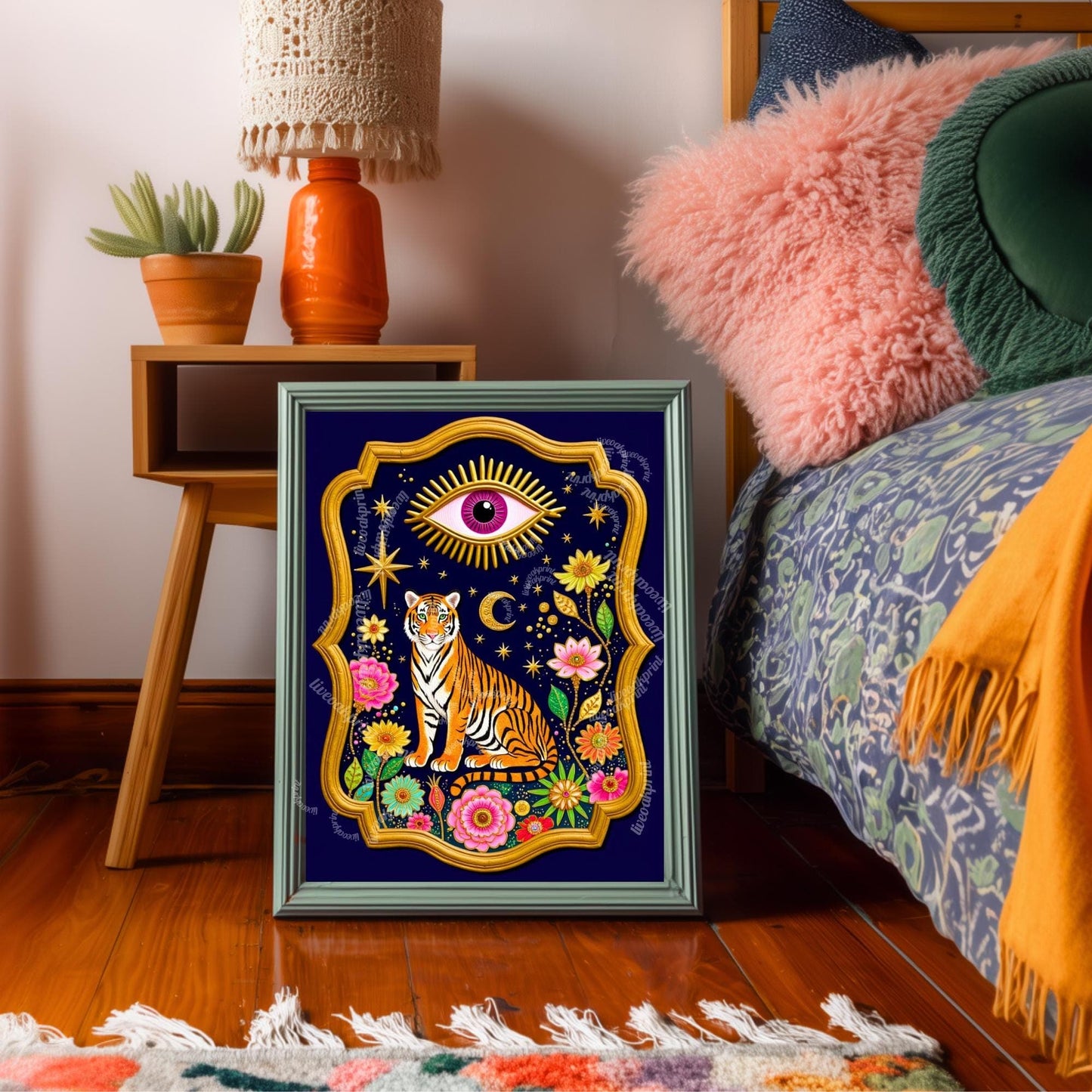 Mystical Tiger Art Print