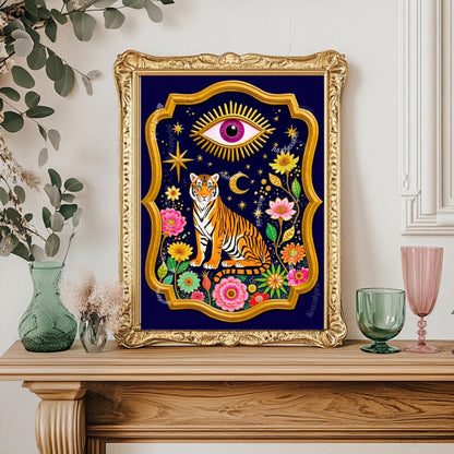 Mystical Tiger Art Print