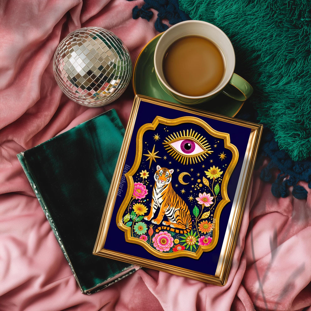 Mystical Tiger Art Print