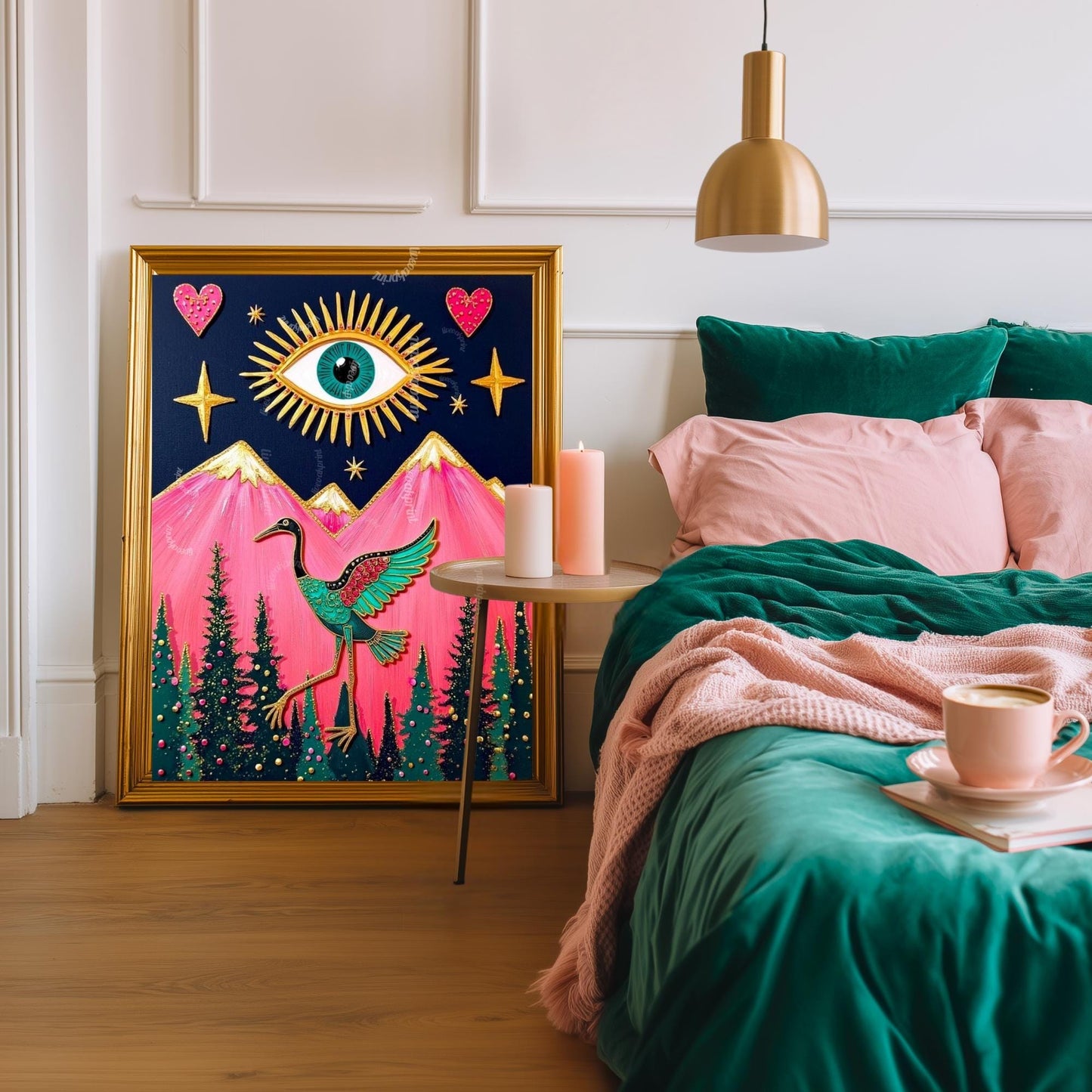 Surreal Crane Art Print