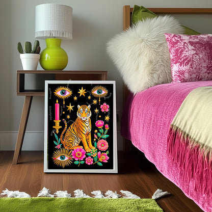 Surreal Tiger Art Print